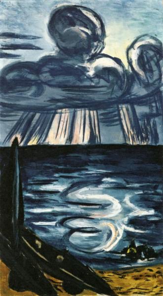 Sea With A Large Cloud by Max Beckmann