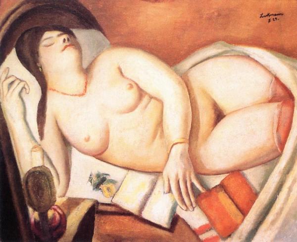 Sleeping Woman by Max Beckmann