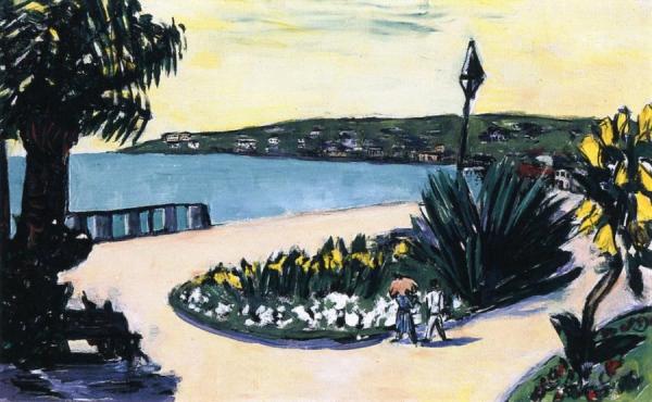 Small Italian Landscape by Max Beckmann