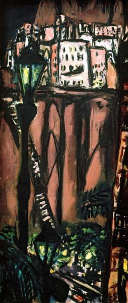 Small Monte Carlo Rock-cityscape by Max Beckmann