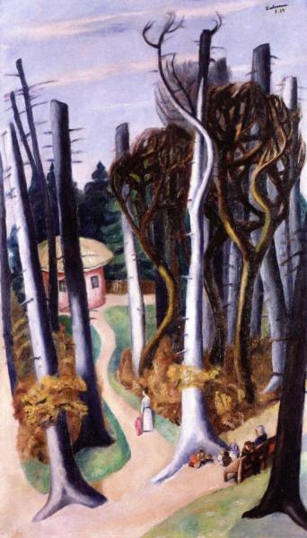 Spring Landscape, Louisa Park by Max Beckmann