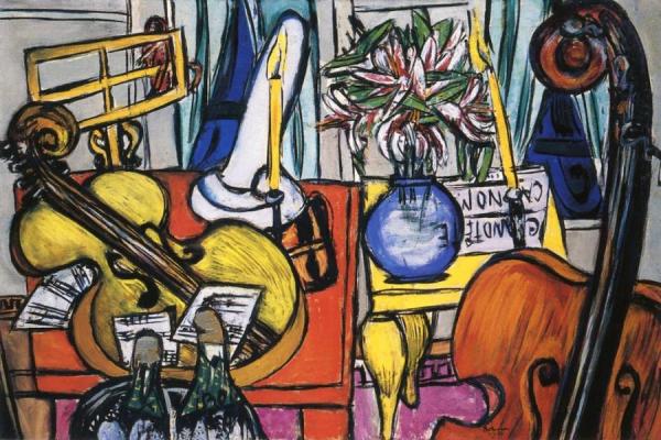 Max Beckmann Still Life With Cello And Double Bass