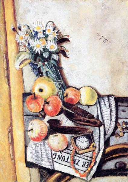 Still Life With Marguerites by Max Beckmann