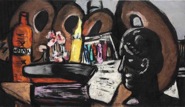 Still Life With Pallets by Max Beckmann