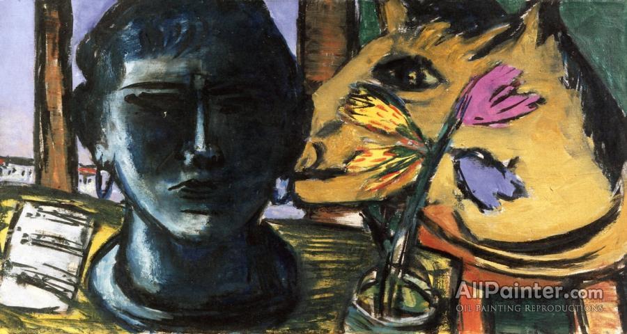 Beckmann Still Life With Sculpture Oil Painting Reproductions for sale AllPainter Online Gallery