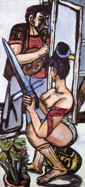 The Argonauts (triptych - Left Panel) by Max Beckmann