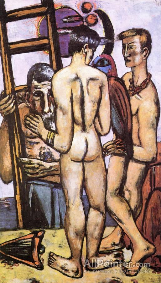 Max Beckmann The (triptych - Middle Panel) Oil Painting for sale AllPainter Online Gallery