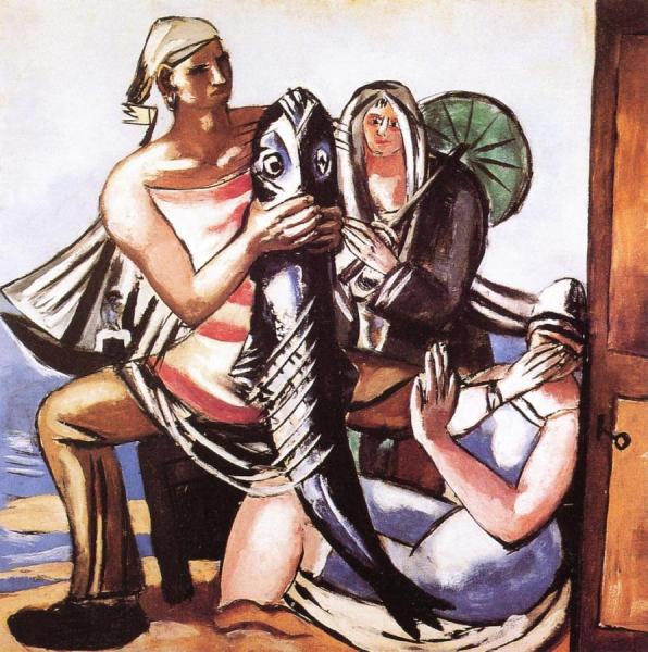 The Catfish by Max Beckmann