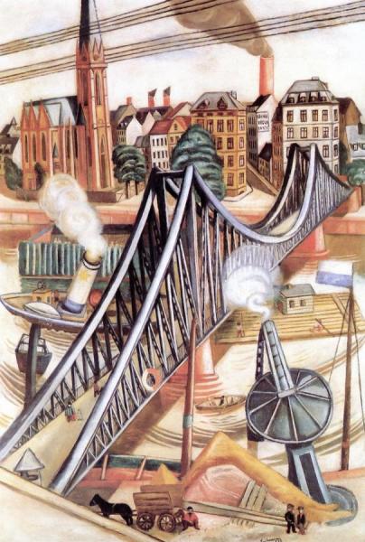 The Iron Footbridge by Max Beckmann