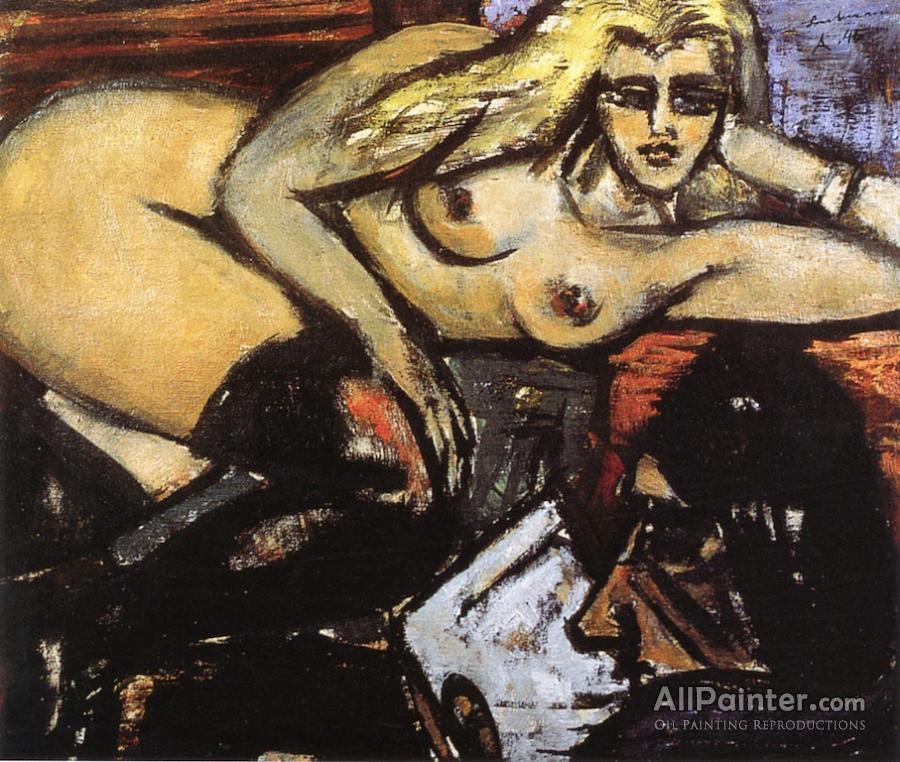 optager syg udarbejde Max Beckmann The Letter Oil Painting Reproductions for sale | AllPainter  Online Gallery