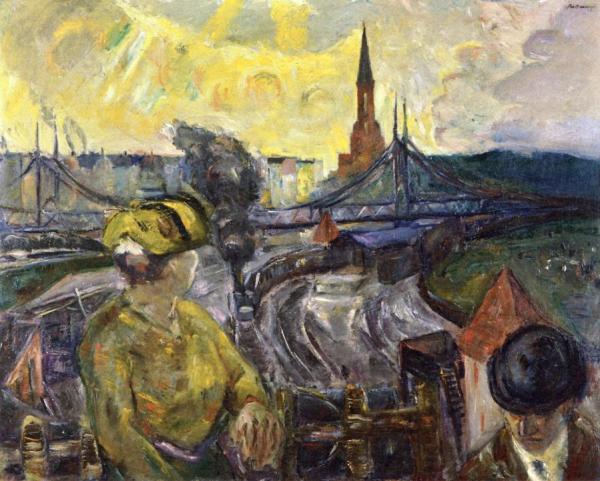 View Of The Gesundbrunnen Station by Max Beckmann