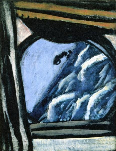View Throuth The Porthole by Max Beckmann