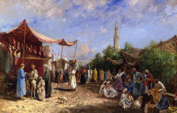 In The Souk, Egypt by Max Freidrich Rabes