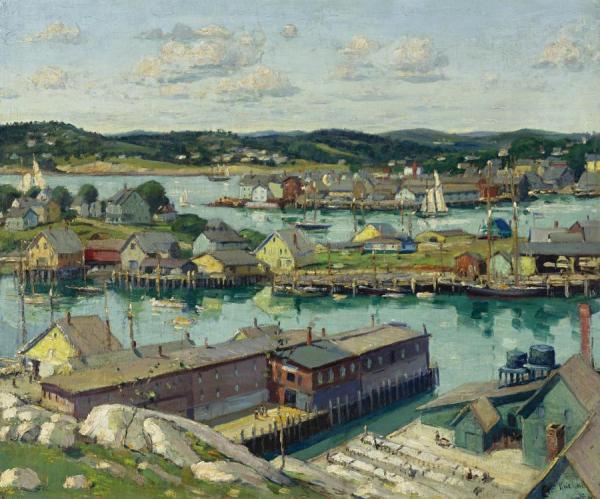 Gloucester Harbor by Max Kuehne