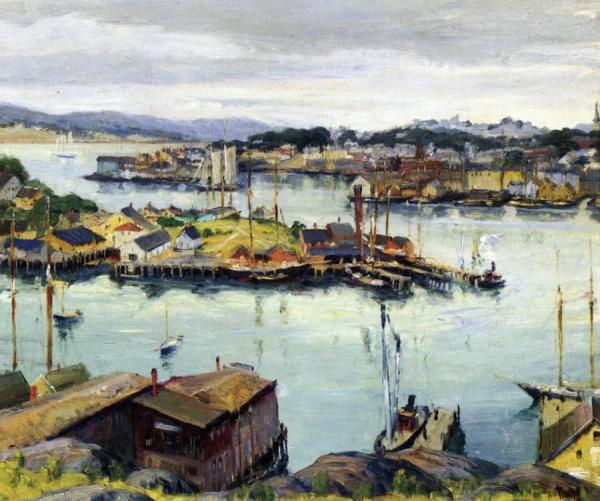 Rocky Neck, Gloucester Harbor by Max Kuehne