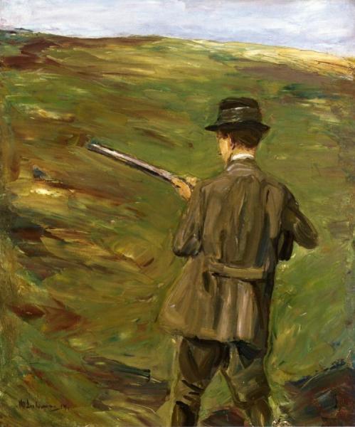 A Hunter In The Dunes by Max Liebermann