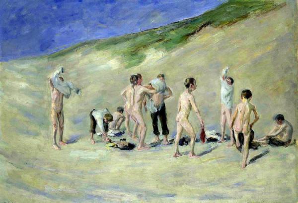 After Bathing by Max Liebermann