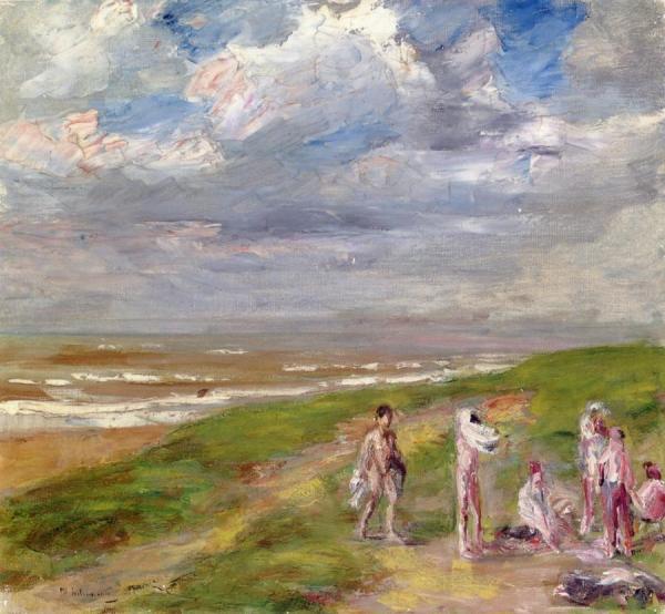 After Bathing by Max Liebermann