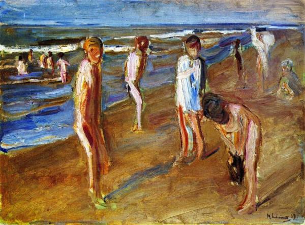 Bathers, Ogunquit Beach, Maine by Max Liebermann