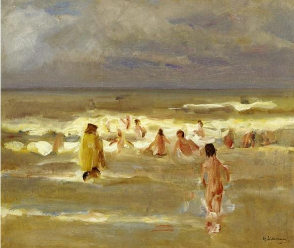 Bathing Boys by Max Liebermann