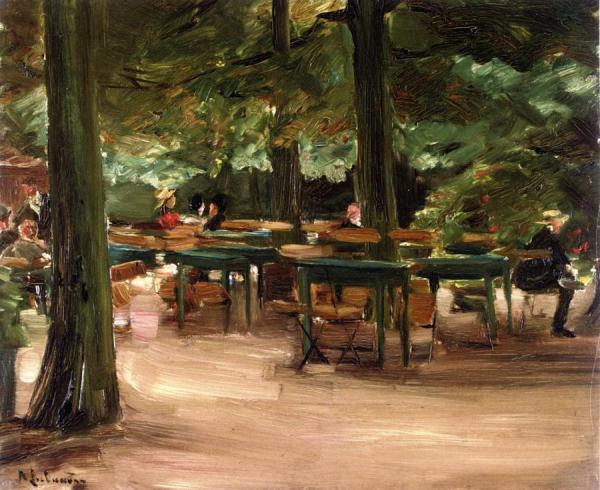Beer Garden by Max Liebermann Oil Painting Reproductions