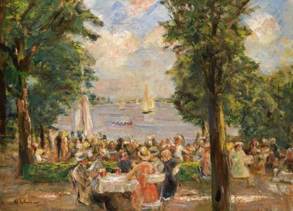 Beergarden Near The Wannsee by Max Liebermann