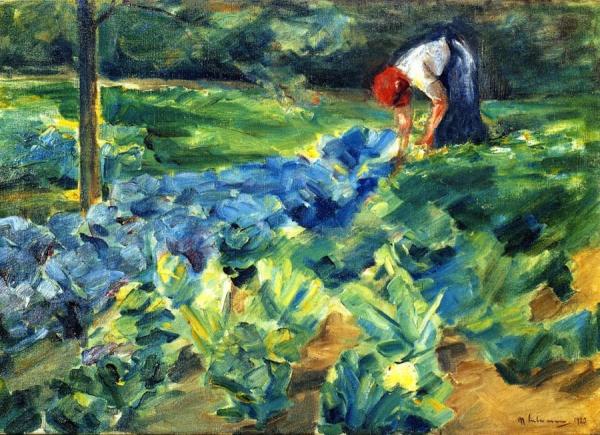 Cabbage Field by Max Liebermann Oil Painting Reproductions