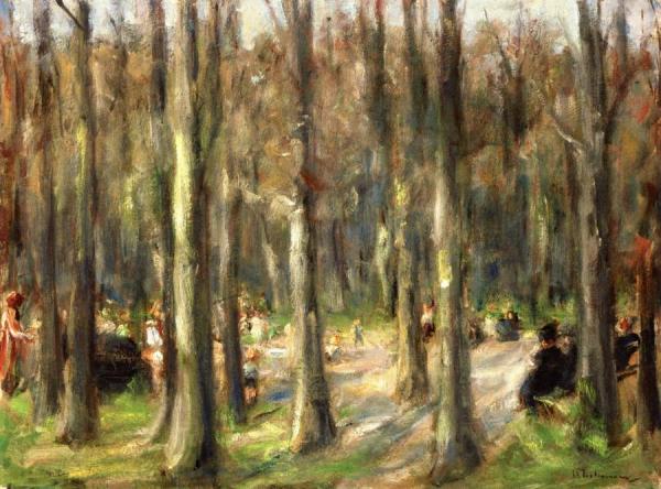 Children's Playground In Tiergarten by Max Liebermann