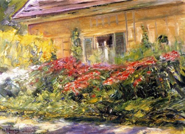 Flowers At The Gardener's House Toward The North by Max Liebermann