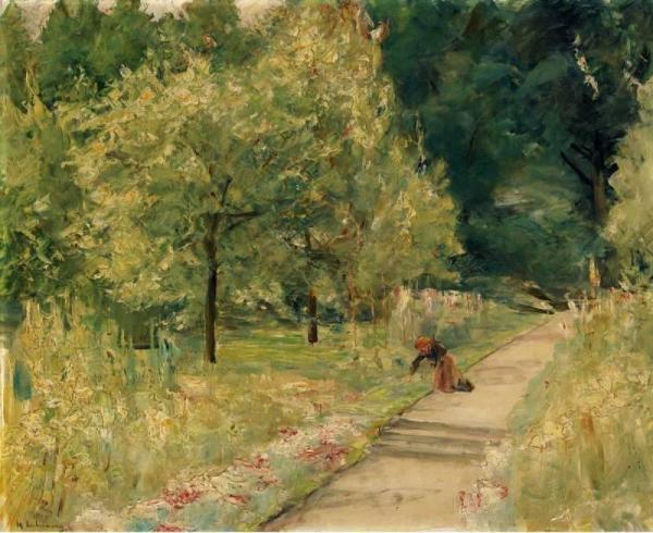 Gardener In The Wannsee Garden by Max Liebermann