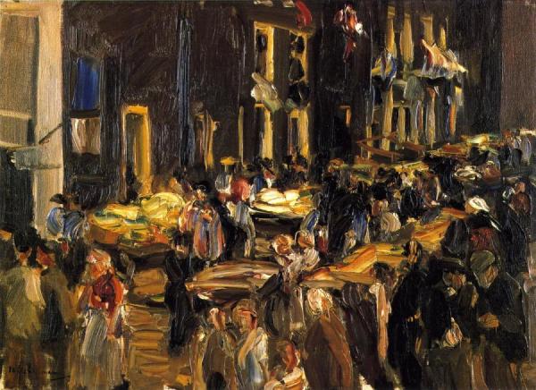 Jewish Quarter In Amsterdam by Max Liebermann