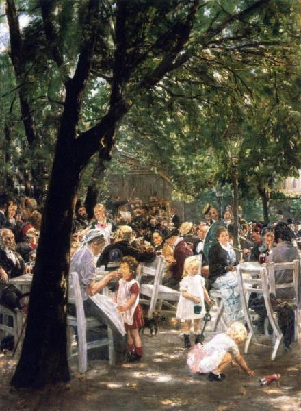 Munich Beer Garden: The Augustine Brewery by Max Liebermann