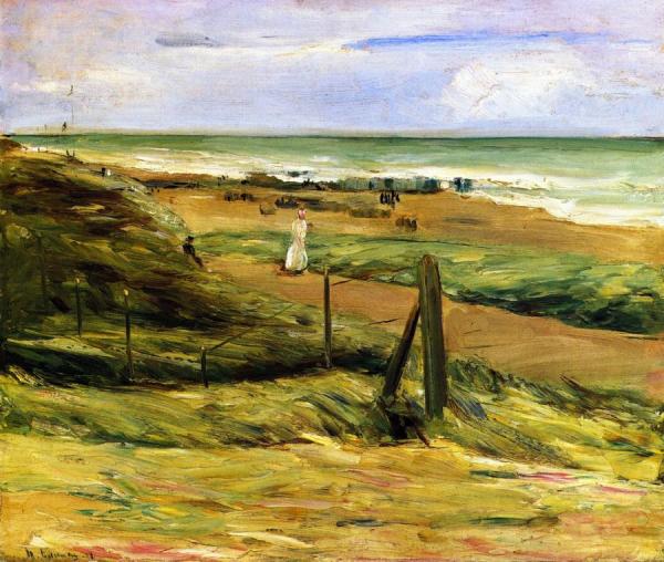 Promenade On The Dunes At Noordwijk by Max Liebermann