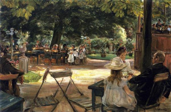 Restaurant Garden by Max Liebermann