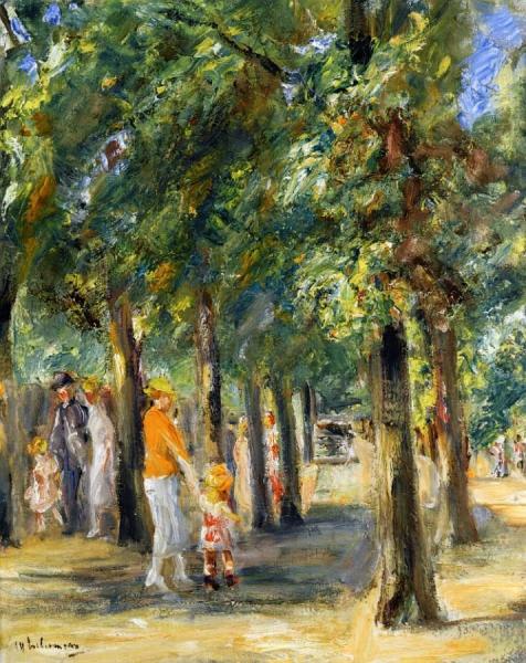 Scene In Tiergrten by Max Liebermann