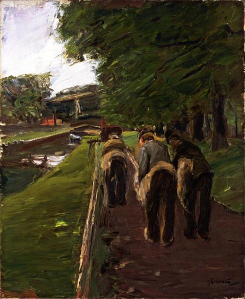Seilerbahn In Edam (study) by Max Liebermann