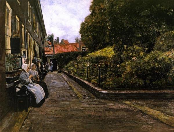 Stevenstift In Leiden, First Version by Max Liebermann