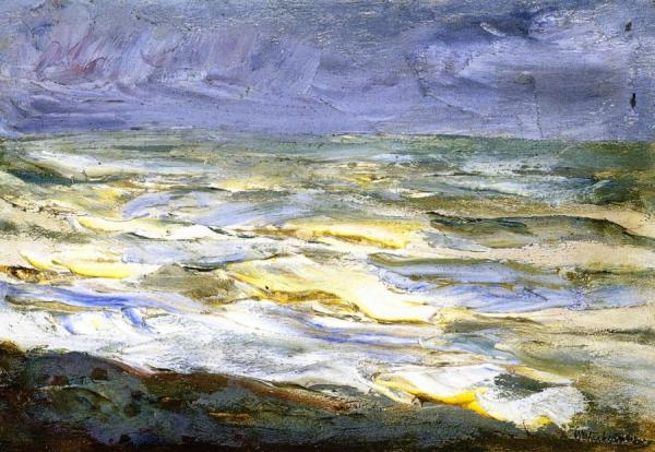Surf - Marine Study by Max Liebermann