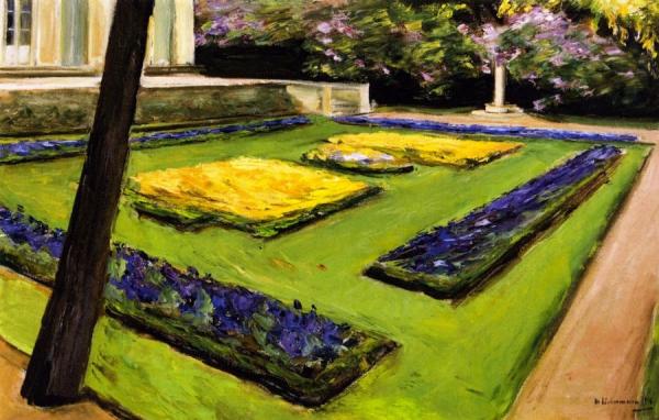 Terrace In The Garden Near The Wannsee Toward Northwest by Max Liebermann