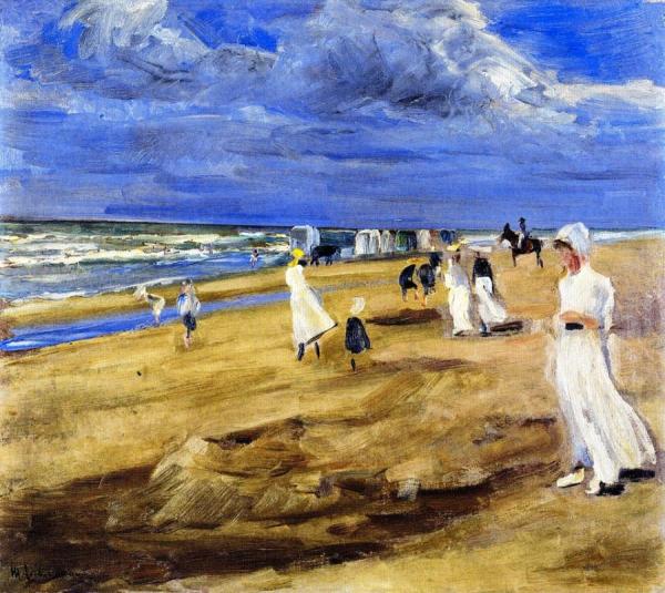 The Beach At Noordwijk by Max Liebermann Oil Painting Reproductions