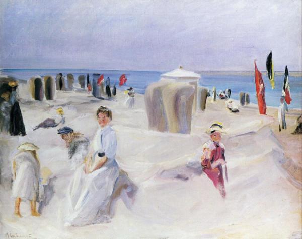 The Beach At Noordwijk by Max Liebermann