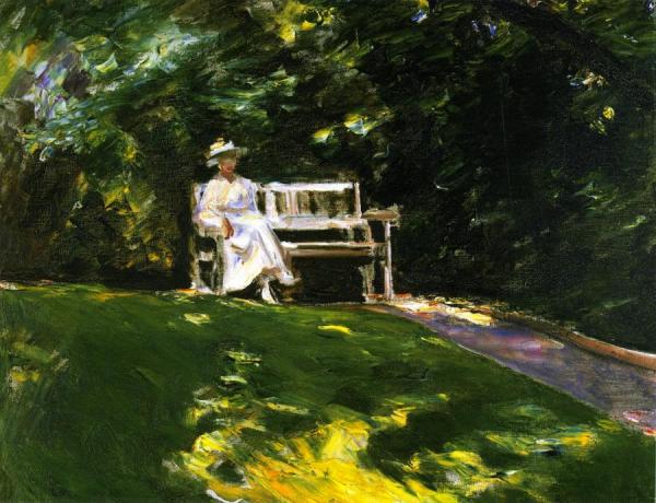 The Garden Bench by Max Liebermann