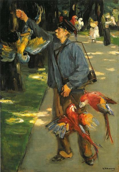 The Parrot Man by Max Liebermann
