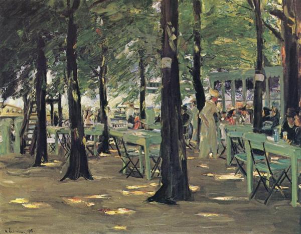 The Restaurant 'de Oude Vink' In Leiden by Max Liebermann