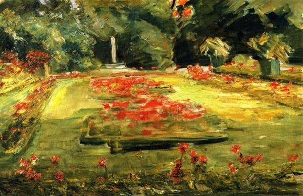 The Terrace In The Wannsee Garden Toward The North by Max Liebermann