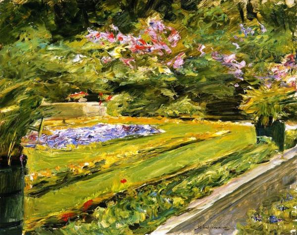 The Terrace In The Wannsee Garden Toward The Northwest by Max Liebermann
