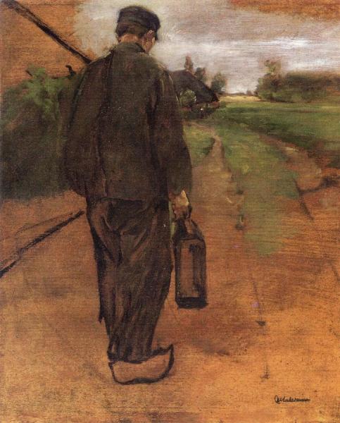 Worker Returning Home by Max Liebermann