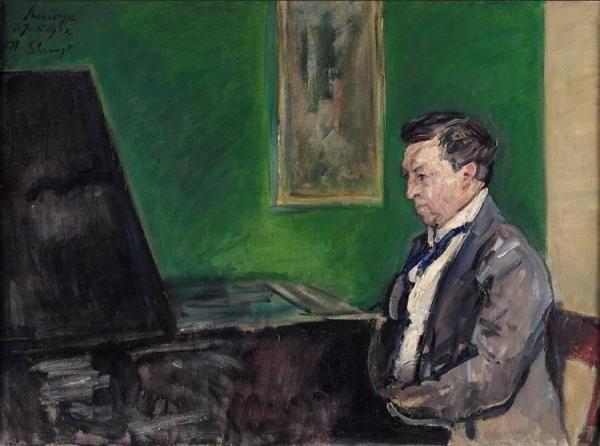 Conrad Ansorge At The Piano by Max Slevogt