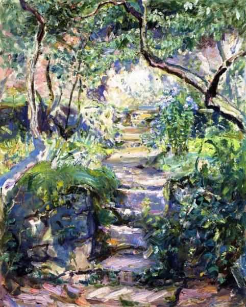 Garden Steps In Neukastel by Max Slevogt