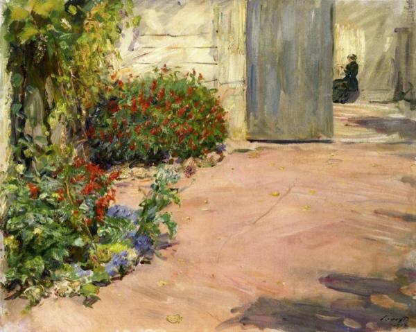 Summer House Garden by Max Slevogt Oil Painting Reproductions